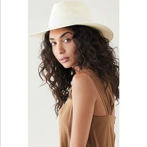 Janessa Leone “Barbara” packable straw hat.